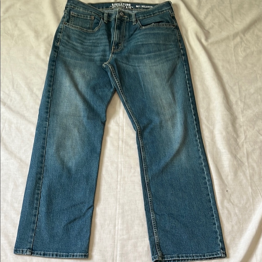 Signature by Levi Strauss & co S61 Men's Blue Jeans 33x30 Barely Worn